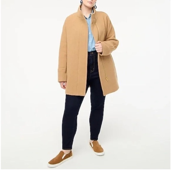 J. Crew City Coat Tan sz 4 - Picture 10 of 10